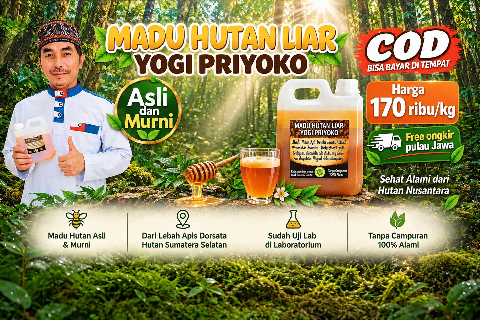 Madu Hutan Liar Yogi Priyoko Banner Baru